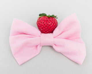 Sweet Pink | Bamboo Big Clip on Bow