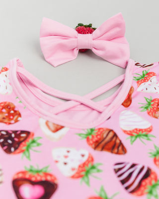 Sweet Pink | Bamboo Big Clip on Bow