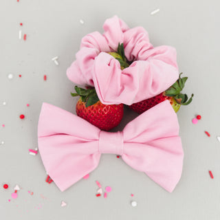 Sweet Pink | Bamboo Big Clip on Bow