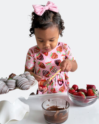 Sweet Pink | Bamboo Small Clip on Bow