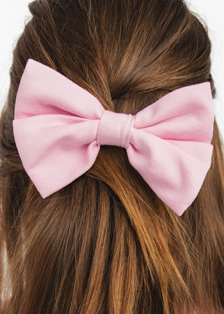 Sweet Pink | Bamboo Big Clip on Bow