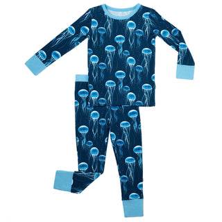 Blue Jellies | Two-Piece Bamboo Long Sleeve Toddler & Kids Pajamas