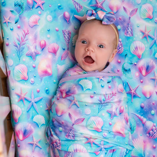 Magical Mermaid Shells | Bamboo Swaddle Blanket