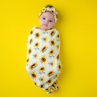 Sunflowers | Bamboo Swaddle Blanket