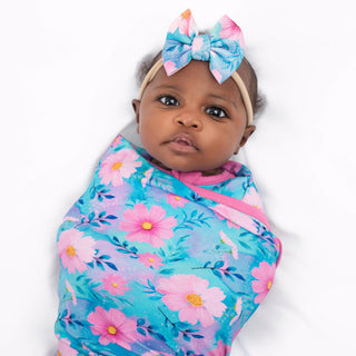 Dreamy Cosmos | Baby Girl Nylon Bow
