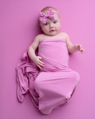 Bubble Gum Pink | Bamboo Swaddle Blanket