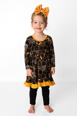 Bamboo Dresses for Girls, Toddlers, Children & Kids | Midnight Honey Little Popp Crew Bamboo Dresses for Girls, Toddlers, Children & Kids | Midnight Honey Little Popp Crew