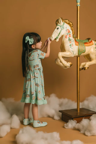 Jade | Toddler Bamboo Clip on Bow *New Style*