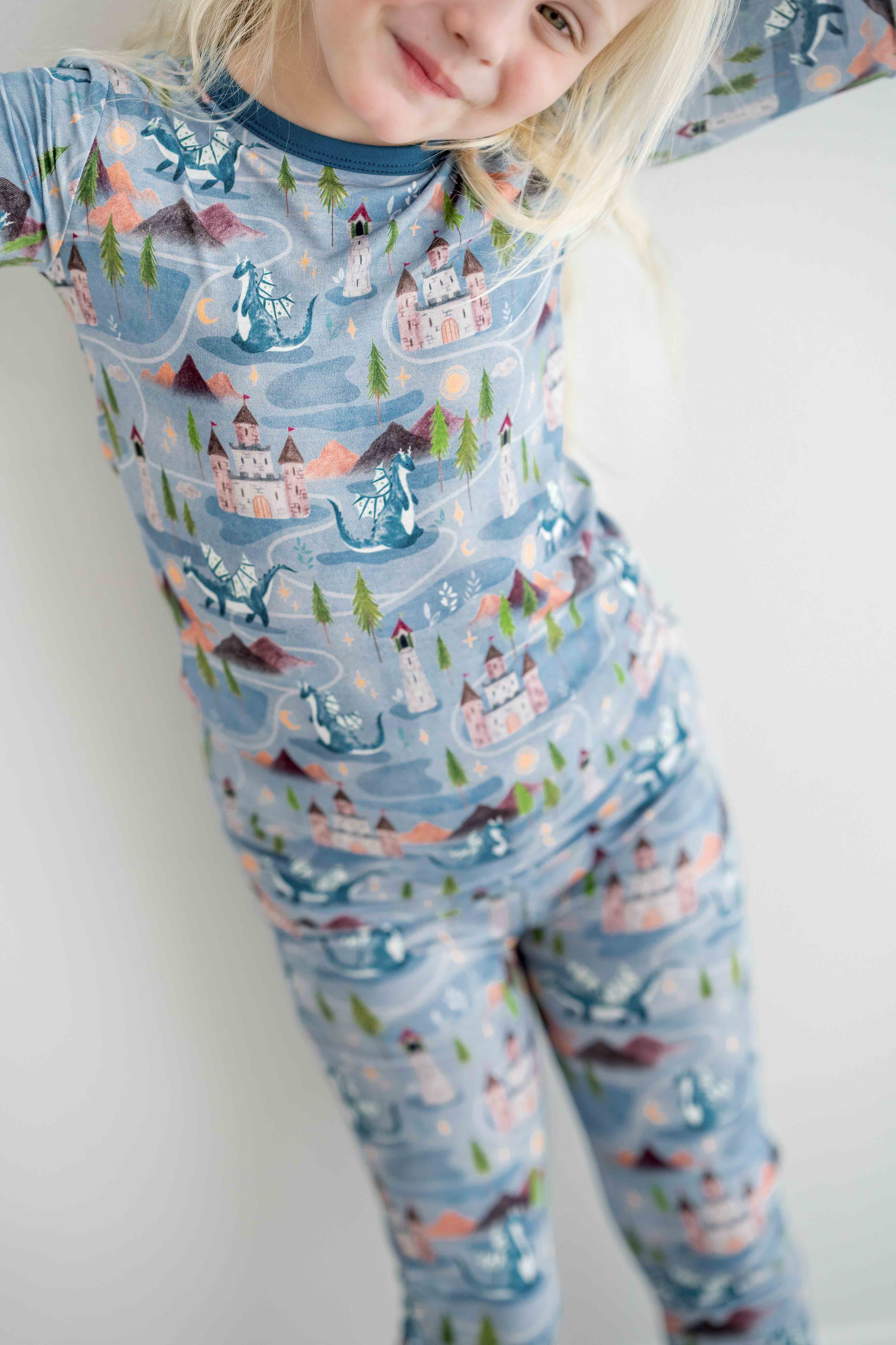 Girls dragon pajamas best sale