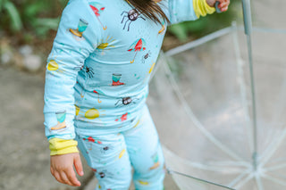Spring Showers | Two-Piece Bamboo Long Sleeve Toddler & Kids Pajamas