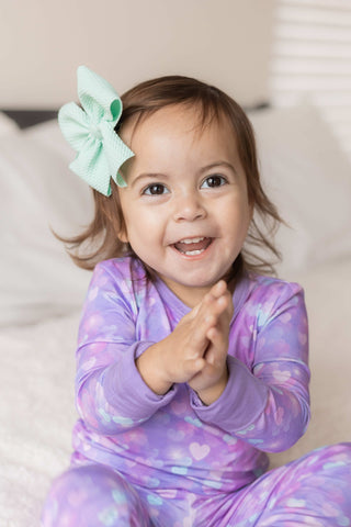 Hearts | Two-Piece Bamboo Long Sleeve Toddler & Kids Pajamas