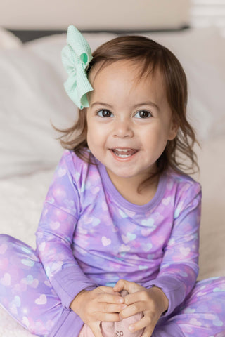 Hearts | Two-Piece Bamboo Long Sleeve Toddler & Kids Pajamas