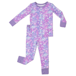 Hearts | Two-Piece Bamboo Long Sleeve Toddler & Kids Pajamas
