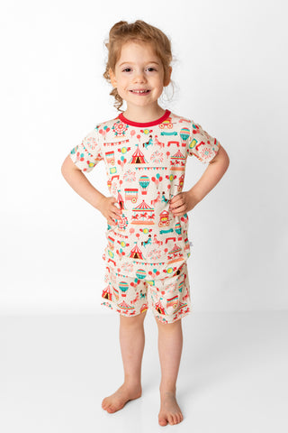 Classic Carnival | Two-Piece Bamboo Short Sleeve Toddler & Kids Apparel Set