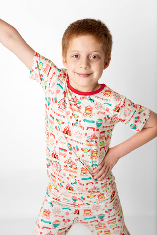 Classic Carnival | Two-Piece Bamboo Short Sleeve Toddler & Kids Apparel Set