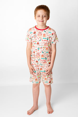Classic Carnival | Two-Piece Bamboo Short Sleeve Toddler & Kids Apparel Set