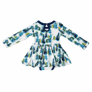 Winter Trees | Baby & Toddler Bamboo Bodysuit Dress