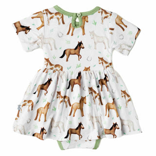 Perfect Ponies | Baby & Toddler Bamboo Bodysuit Dress