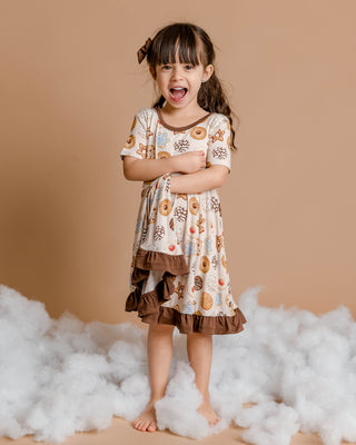 Bamboo Toddler Dress for Girls, Children & Kids | Cookie Swap Little Popp Crew Bamboo Toddler Dress for Girls, Children & Kids | Cookie Swap Little Popp Crew