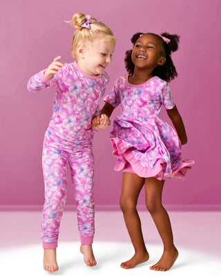 Bubbles | Toddler & Girls Bamboo Ruffle Twirl Dress & Shorts