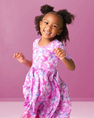 Bubbles | Toddler & Girls Bamboo Ruffle Twirl Dress & Shorts