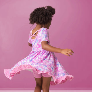 Bubbles | Toddler & Girls Bamboo Ruffle Twirl Dress & Shorts