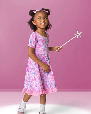 Bubbles | Toddler & Girls Bamboo Ruffle Twirl Dress & Shorts