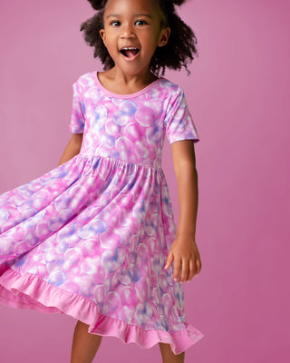 Bubbles | Toddler & Girls Bamboo Ruffle Twirl Dress & Shorts
