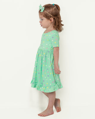 Bamboo Toddler Twirl Dress - Girls, Children & Kids | Pastel Dots 4T Bamboo Toddler Twirl Dress - Girls, Children & Kids | Pastel Dots 4T