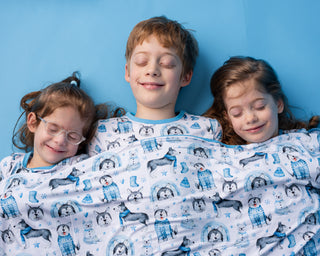 Arctic Huskies | Double Layer Bamboo Toddler Blanket