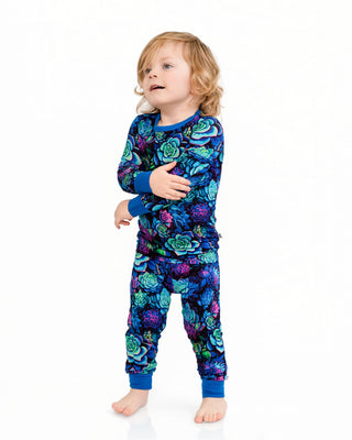 Electric Succulents | Bamboo Two-Piece Pajamas