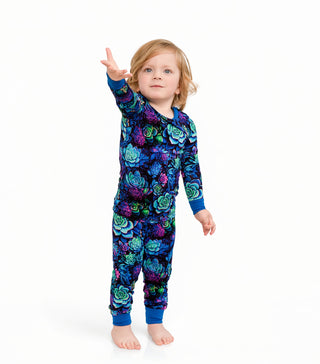 Electric Succulents | Bamboo Two-Piece Pajamas