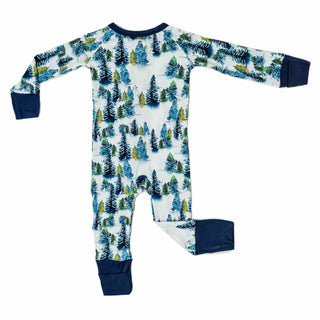 Winter Trees | Convertible Bamboo Zipper Baby Pajamas
