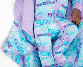 Mermaid Glitter | Convertible Bamboo Zipper Baby Pajamas