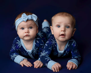 Icy Blue | Bamboo Headband Bow