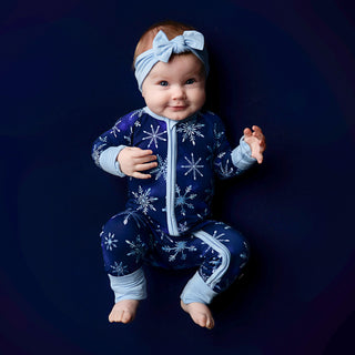 Icy Blue | Bamboo Headband Bow