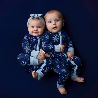 Icy Blue | Bamboo Headband Bow