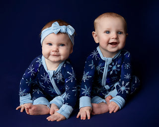 Icy Blue | Bamboo Headband Bow
