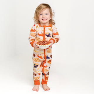 *COMING SOON* Slice of Pie | Convertible Bamboo Zipper Baby Pajamas