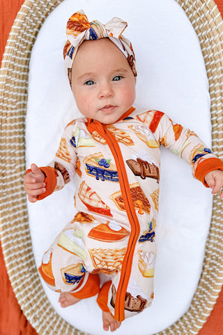 *COMING SOON* Slice of Pie | Convertible Bamboo Zipper Baby Pajamas