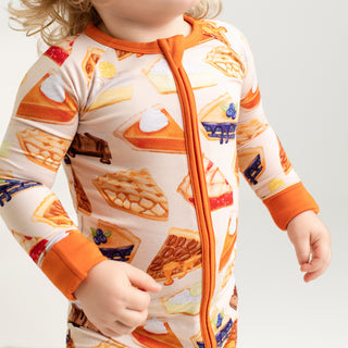 *COMING SOON* Slice of Pie | Convertible Bamboo Zipper Baby Pajamas