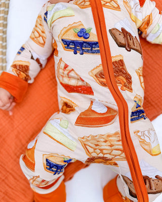 *COMING SOON* Slice of Pie | Convertible Bamboo Zipper Baby Pajamas