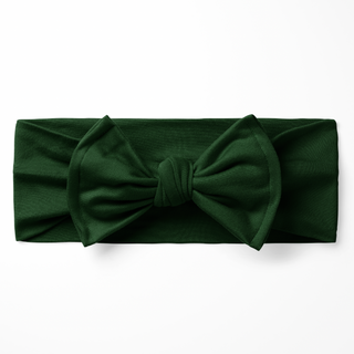 *PRE-ORDER* Christmas | Yuletide Green | Bamboo Headband Bow *EST SHIP NOV*