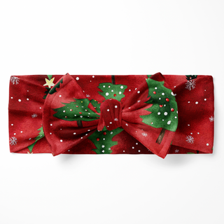 *PRE-ORDER* Christmas | Twinkling Pines | Bamboo Headband Bow *EST SHIP NOV*