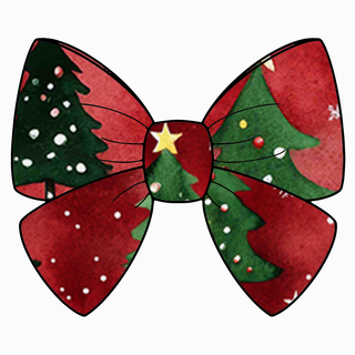 *PRE-ORDER* Christmas | Twinkling Pines | Kids Clip Bow *EST SHIP NOV*