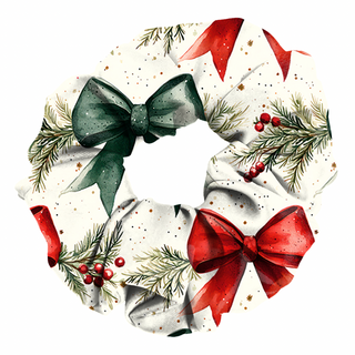 *PRE-ORDER* Christmas | Yuletide Bows | Bamboo Scrunchie *EST SHIP NOV*