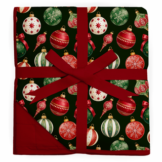 *PRE-ORDER* Christmas | Noel Ornaments | Bamboo Quilted Blanket *EST SHIP NOV*