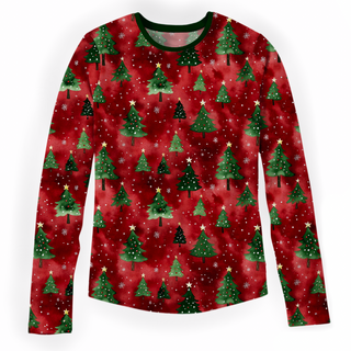 *PRE-ORDER* Christmas | Twinkling Pines | Adult Bamboo Top *EST SHIP NOV*