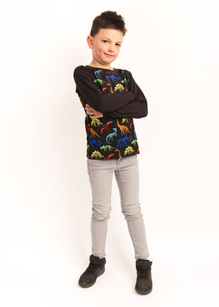 Dino Fossils | Bamboo Raglan Tee