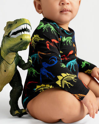 Dino Fossils | Bamboo Baby Onesie